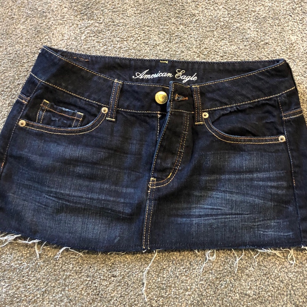American Eagle mini denim skirt